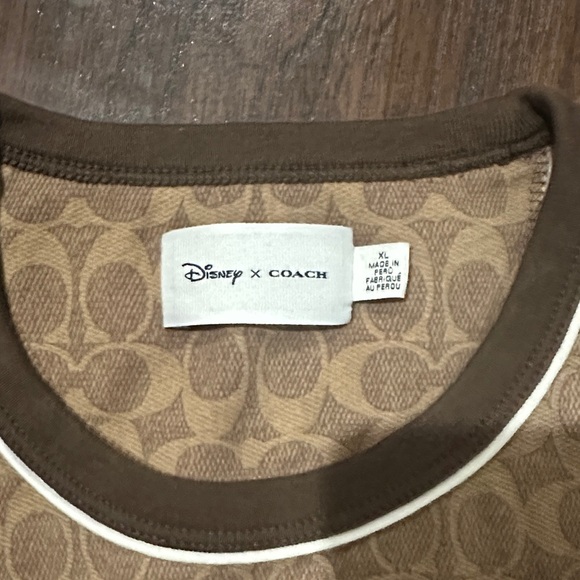 Coach Brown Mickey Mouse T-Shirt - Picture 7 of 7